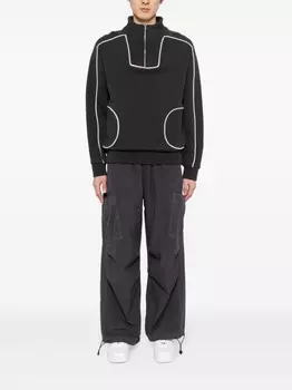 BARROW широкие брюки со вставками, серый