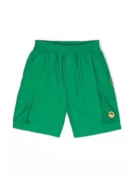 Barrow шорты карго с логотипом, зеленый