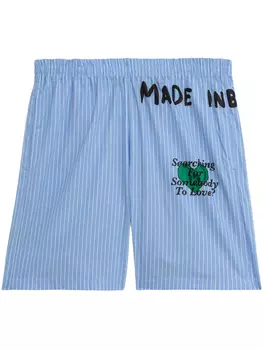 BARROW шорты с логотипом, синий