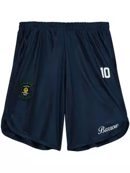 BARROW шорты с нашивкой-логотипом, синий