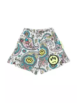 Barrow шорты с принтом пейсли, белый