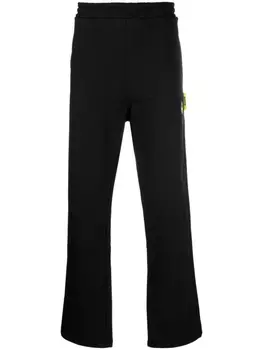 BARROW спортивные брюки с нашивкой-логотипом, черный