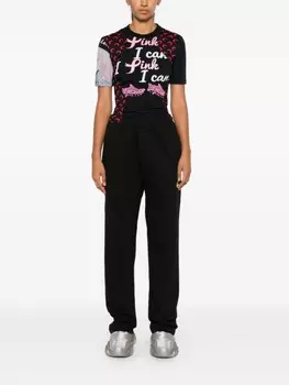 BARROW спортивные брюки с нашивкой-логотипом, черный