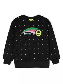 Barrow толстовка со стразами и логотипом, черный