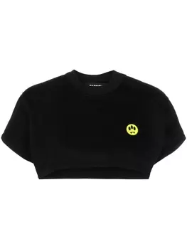 BARROW укороченный топ с логотипом, черный