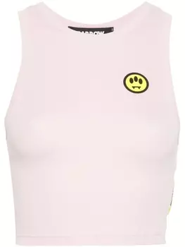 BARROW укороченный топ с логотипом, розовый