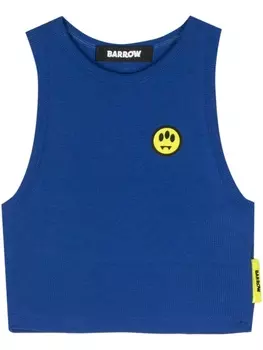 BARROW укороченный топ с логотипом, синий