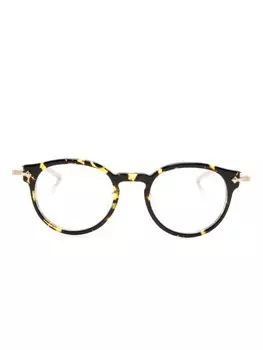 Barton Perreira очки Eugene в круглой оправе черепаховой расцветки, коричневый