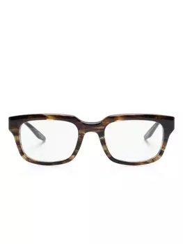 Barton Perreira очки Hinkley в прямоугольной оправе, коричневый