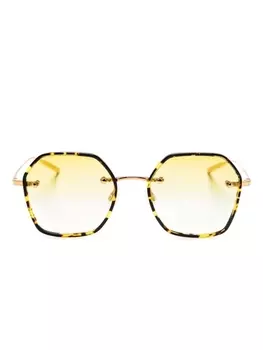 Barton Perreira солнцезащитные очки Rhonda, золотистый