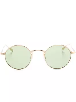 Barton Perreira солнцезащитные очки Savant в круглой оправе, золотистый