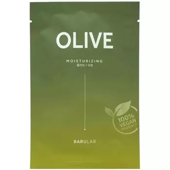 BARULAB Веганская оливковая тканевая маска 20 мл
