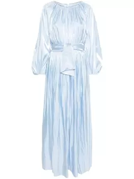 Baruni платье макси Freesia с поясом, синий