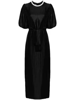 Baruni платье макси Hoya с поясом, черный