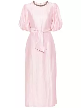 Baruni платье макси Hoya с поясом, розовый