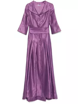 Baruni платье макси с эффектом металлик, фиолетовый