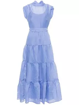 Baruni платье макси Tsai, синий