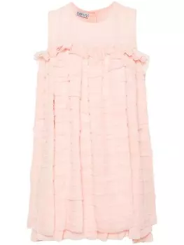 Baruni платье мини с оборками, розовый