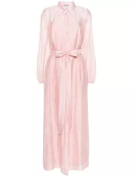Baruni платье-рубашка Lobelia с жатым эффектом, розовый