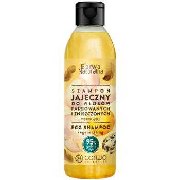 Barwa Naturalna яичный шампунь для окрашенных и поврежденных волос, 300 мл