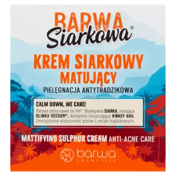 Barwa Siarkowa серный матирующий крем для лица, 50 мл