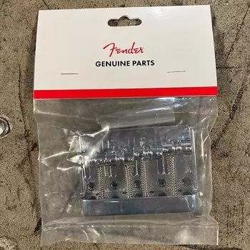 Бас-бридж Fender 0081460049 Hi-Mass с 5 монтажными отверстиями и верхней загрузкой, хром