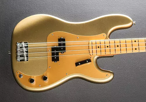 Бас-гитара American Original 50-х Precision Bass - Aztec Gold Fender American Original 50's Precision Bass -