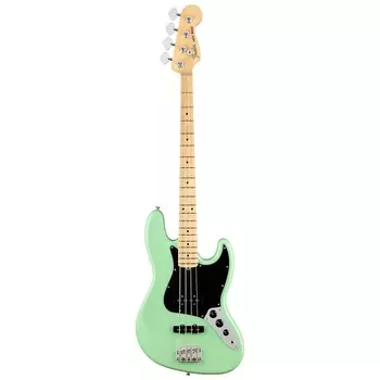 Бас-гитара Fender American Performer Jazz Bass, накладка на гриф из клена, цвет Satin Surf Green с сумкой Deluxe Gig Bag