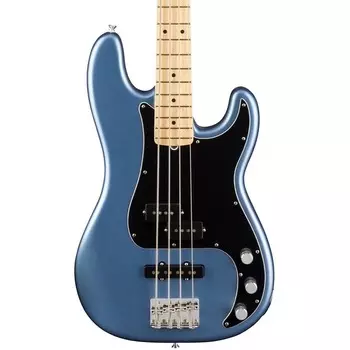 Бас-гитара Fender American Performer Precision Bass, клен (с сумкой для гига), Satin Lake Placid Blue American Performer Precision Bass, Maple