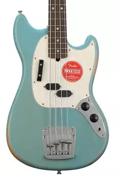 Бас-гитара Fender JMJ Road Worn Mustang Bass - Faded Daphne Blue 0144060390