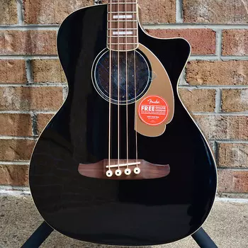 Бас-гитара Fender Kingman, накладка на гриф из орехового дерева, цвет черный Kingman Bass, Walnut Fingerboard, Black