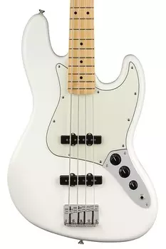Бас-гитара Fender Player Jazz Bass с кленовой накладкой грифа - полярно-белый Player Jazz Bass with Maple Fretboard