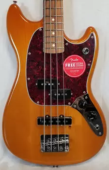 Бас-гитара Fender Player Mustang Electric Bass PJ, накладка на гриф Pau Ferro, цвет Aged Natural 0144053528