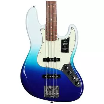 Бас-гитара Fender Player Plus Jazz Electric Bass, накладка на гриф Pau Ferro (с чехлом) - цвет Belair Blue Player Plus Jazz Bass - Pau Ferro Fingerboard