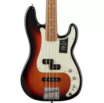 Бас-гитара Fender Player Plus Precision Electric Bass, накладка на гриф Pau Ferro (с сумкой) — 3 цвета Sunburst