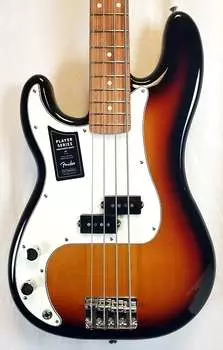 Бас-гитара Fender Player Precision Bass для левой руки, накладка на гриф Pau Ferro, 3 цвета Sunburst 2022 0149823500