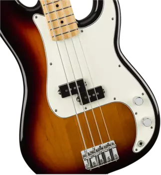 Бас-гитара Fender Player Precision с кленовой накладкой грифа 2018 – настоящее время 3 цвета Sunburst Player Precision Bass with Maple Fretboard