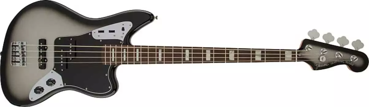 Бас-гитара Fender Troy Sanders Jaguar, накладка на гриф из палисандра, цвет Silverburst — MX22270041