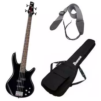 Бас-гитара Ibanez GSR200 GIO плюс бесплатная сумка Ibanez Gig и ремень для гитары Ibanez GIO Electric Bass Guitar with Accessory Bundle