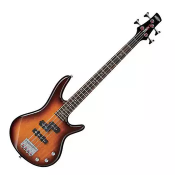 Бас-гитара Ibanez GSRM20 Mikro, размер 3/4, коричневая отделка Sunburst Ibanez GSRM20 MiKro Short-Scale Bass Guitar (Brown Sunburst)