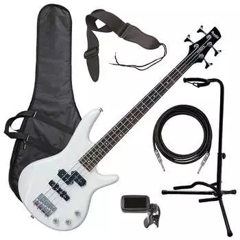 Бас-гитара Ibanez GSRM20 miKro - Жемчужно-белый BASS ESSENTIALS BUNDLE