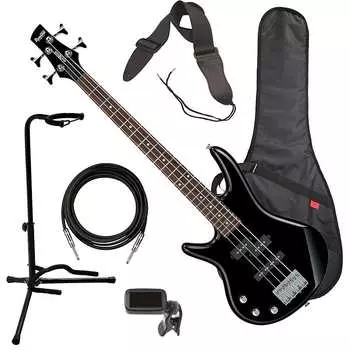 Бас-гитара Ibanez GSRM20L miKro для левшей — черный BASS ESSENTIALS BUNDLE GSRM20L Left-Handed