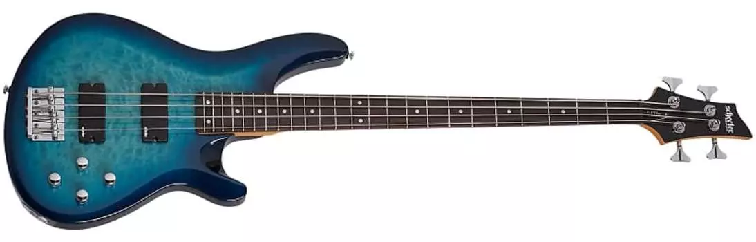 Бас-гитара Schecter 589 C-4 Plus - Ocean Blue Burst Schecter 589 C-4 Plus Bass Guitar - Ocean Blue Burst