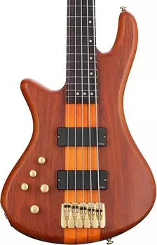 Бас-гитара Schecter Stiletto Studio 5 для левшей - Honey Satin Schecter Stiletto Studio 5 Left-handed Bass Guitar - Honey Satin