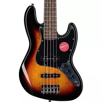 Бас-гитара Squier Affinity Jazz V, накладка на гриф Laurel (5 струн), 3 цвета Sunburst Squier Affinity Jazz V Electric Bass, Laurel Fingerboard (5-String), 3-Color Sunburst
