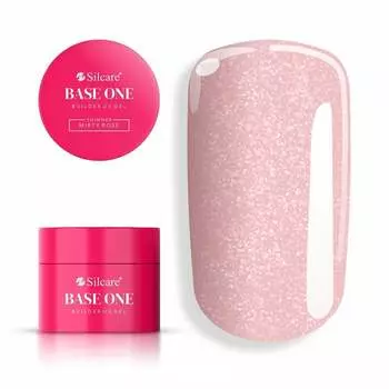 Base One Shimmer Misty Rose Builder Gel 50 г для ногтей Silcare