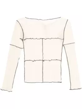 Baserange футболка со швами, белый