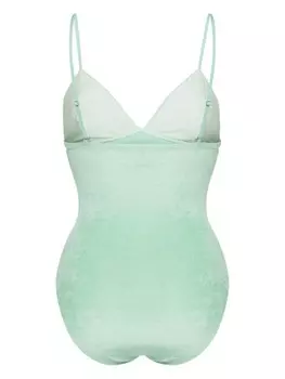 Baserange велюровое боди Mississippi, зеленый