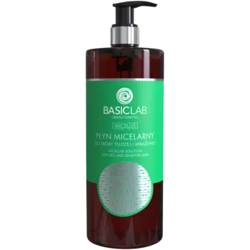 Basiclab Micellis мицеллярная жидкость для жирной и чувствительной кожи, 500 мл