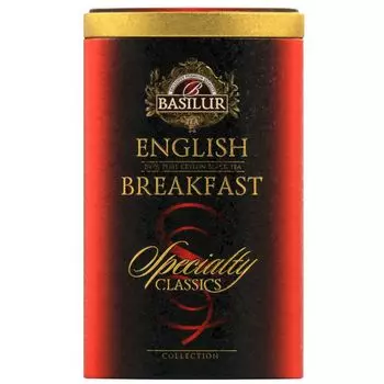 BASILUR English Breakfast - Чай черный листовой в декоративной банке, 100 г х1 шт. sarcia.eu